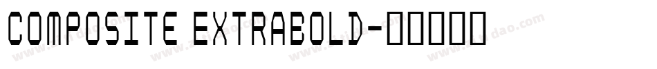 Composite ExtraBold字体转换